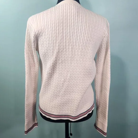 Ralph Lauren White Cable Knit Cardigan Sweater Large
Lot H - Picture 2 of 8
